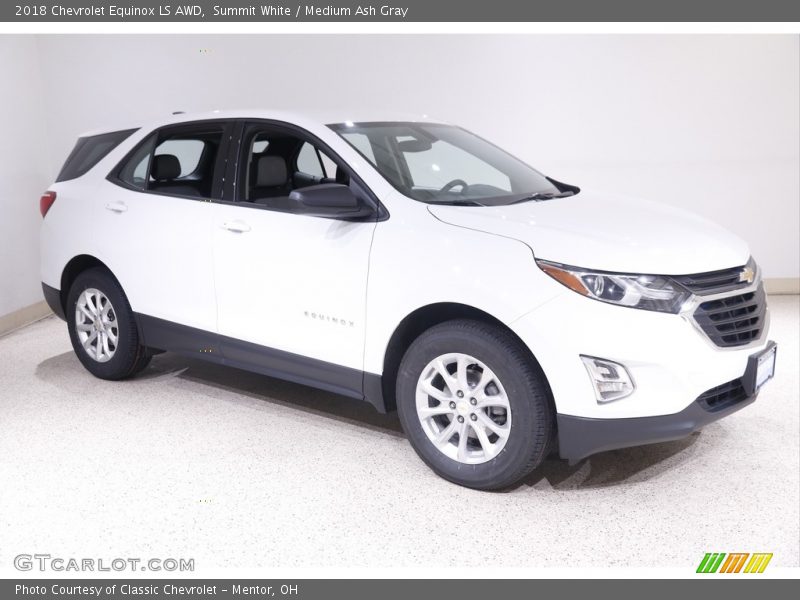 Summit White / Medium Ash Gray 2018 Chevrolet Equinox LS AWD