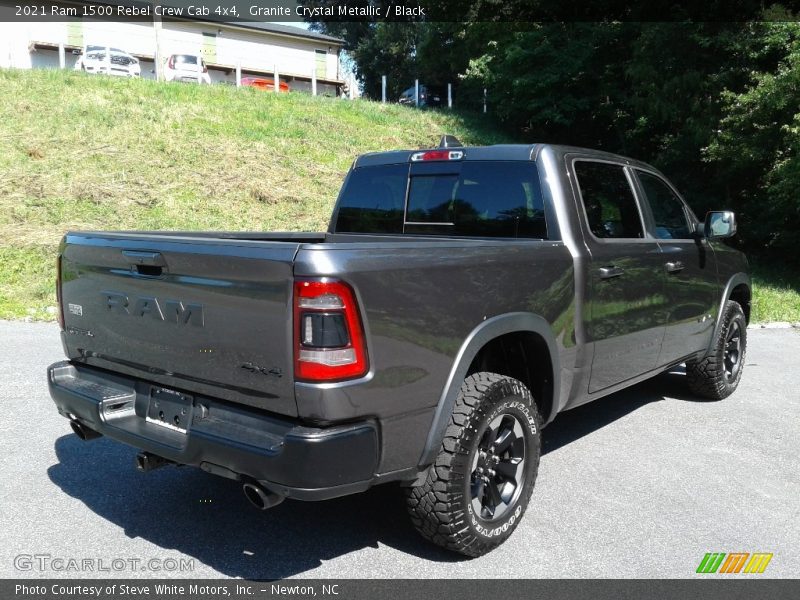 Granite Crystal Metallic / Black 2021 Ram 1500 Rebel Crew Cab 4x4