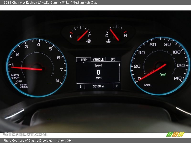 Summit White / Medium Ash Gray 2018 Chevrolet Equinox LS AWD