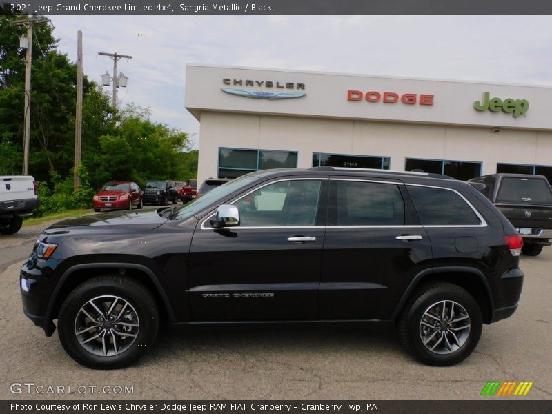 Sangria Metallic / Black 2021 Jeep Grand Cherokee Limited 4x4