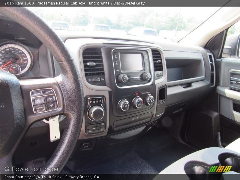 Bright White / Black/Diesel Gray 2016 Ram 1500 Tradesman Regular Cab 4x4