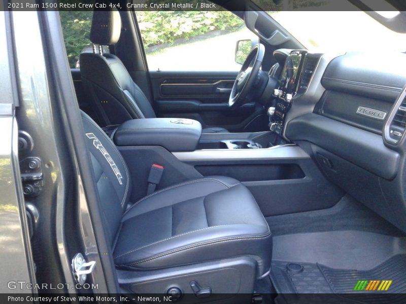 Front Seat of 2021 1500 Rebel Crew Cab 4x4