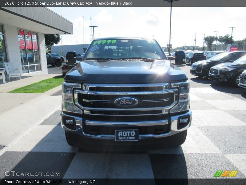 Velocity Blue / Black 2020 Ford F250 Super Duty Lariat Crew Cab 4x4