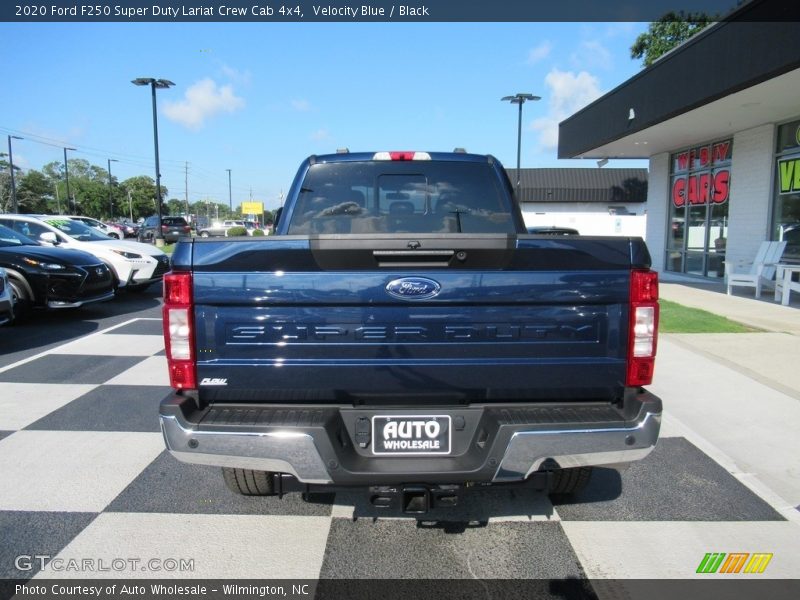 Velocity Blue / Black 2020 Ford F250 Super Duty Lariat Crew Cab 4x4