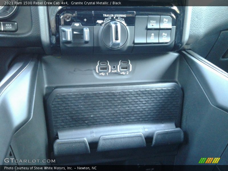 Granite Crystal Metallic / Black 2021 Ram 1500 Rebel Crew Cab 4x4