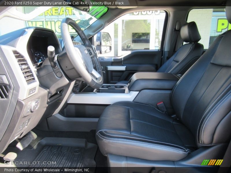Velocity Blue / Black 2020 Ford F250 Super Duty Lariat Crew Cab 4x4