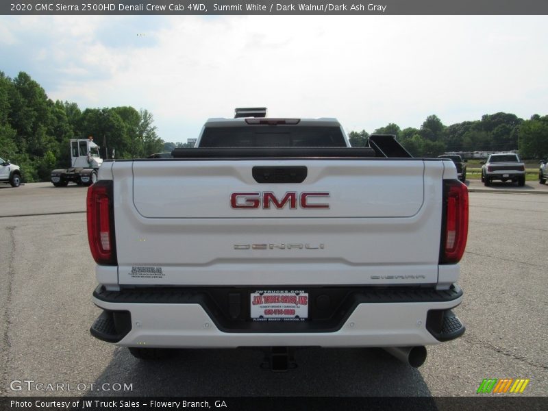 Summit White / Dark Walnut/Dark Ash Gray 2020 GMC Sierra 2500HD Denali Crew Cab 4WD