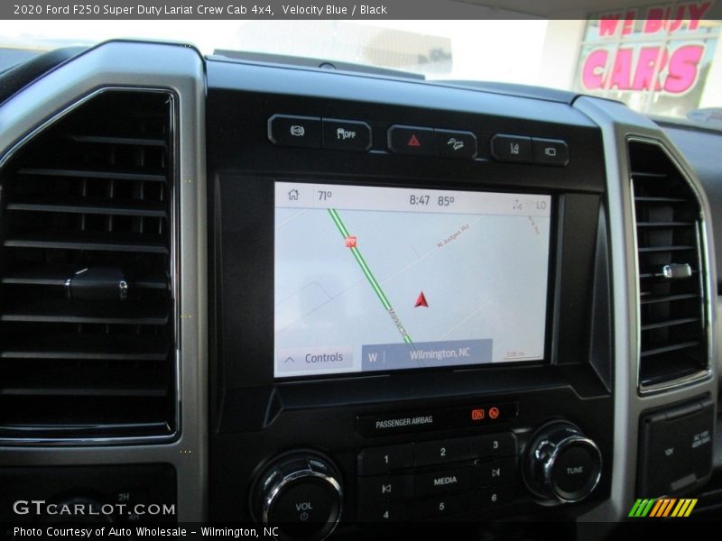 Velocity Blue / Black 2020 Ford F250 Super Duty Lariat Crew Cab 4x4