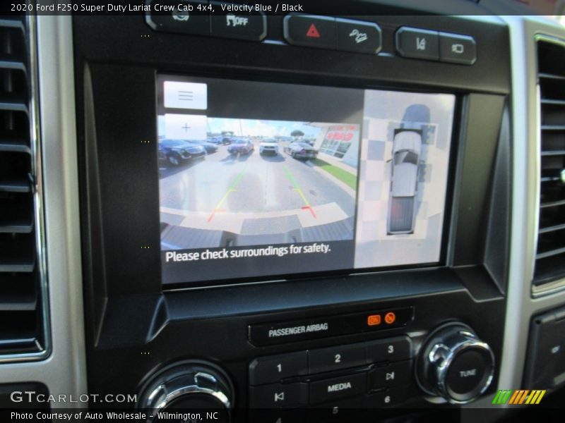 Velocity Blue / Black 2020 Ford F250 Super Duty Lariat Crew Cab 4x4