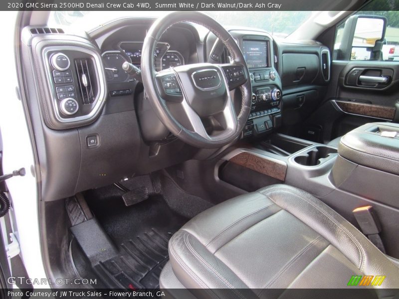 Summit White / Dark Walnut/Dark Ash Gray 2020 GMC Sierra 2500HD Denali Crew Cab 4WD