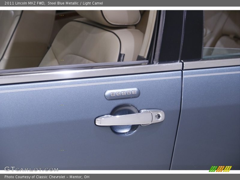 Steel Blue Metallic / Light Camel 2011 Lincoln MKZ FWD