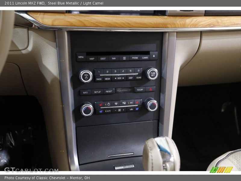 Steel Blue Metallic / Light Camel 2011 Lincoln MKZ FWD