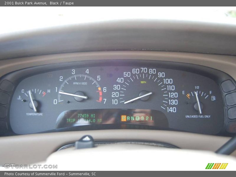 Black / Taupe 2001 Buick Park Avenue