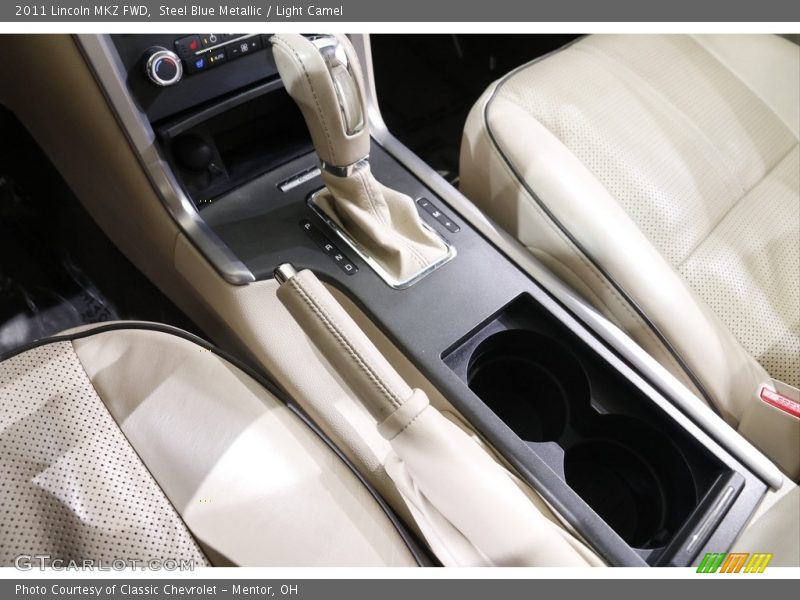 Steel Blue Metallic / Light Camel 2011 Lincoln MKZ FWD