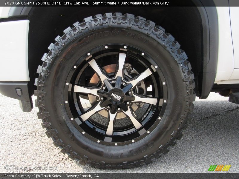 Summit White / Dark Walnut/Dark Ash Gray 2020 GMC Sierra 2500HD Denali Crew Cab 4WD
