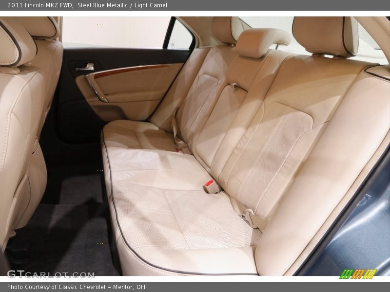 Steel Blue Metallic / Light Camel 2011 Lincoln MKZ FWD
