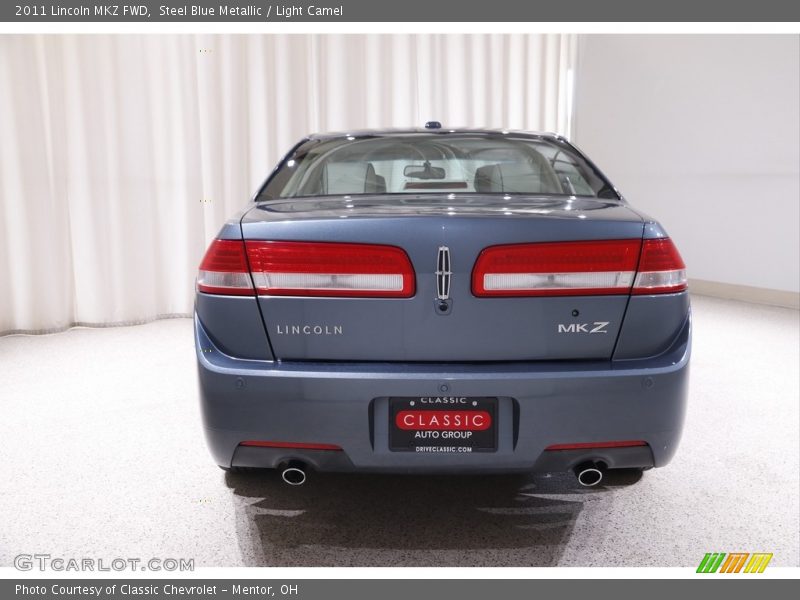 Steel Blue Metallic / Light Camel 2011 Lincoln MKZ FWD