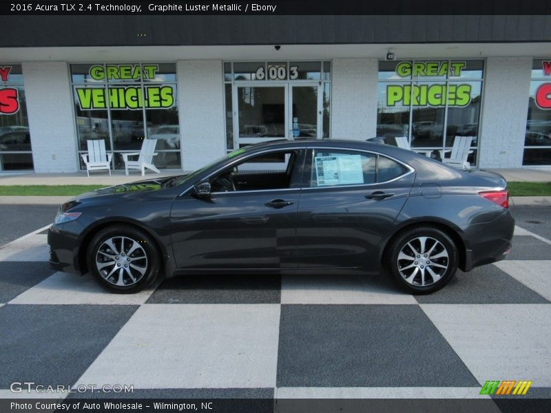 Graphite Luster Metallic / Ebony 2016 Acura TLX 2.4 Technology