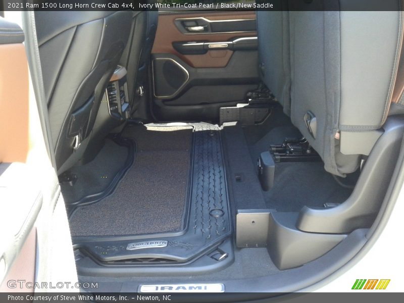 Ivory White Tri-Coat Pearl / Black/New Saddle 2021 Ram 1500 Long Horn Crew Cab 4x4