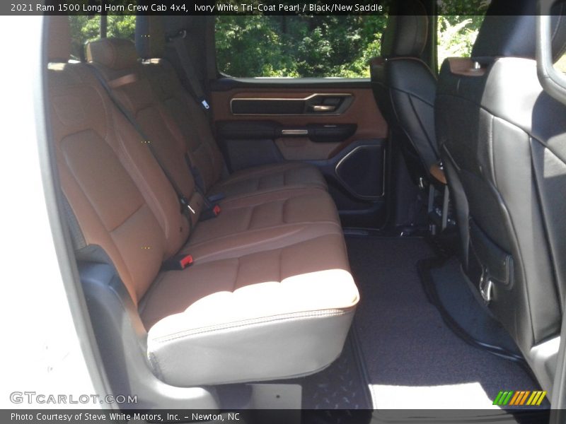 Ivory White Tri-Coat Pearl / Black/New Saddle 2021 Ram 1500 Long Horn Crew Cab 4x4