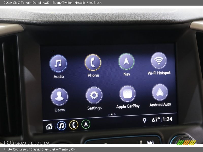 Ebony Twilight Metallic / Jet Black 2019 GMC Terrain Denali AWD