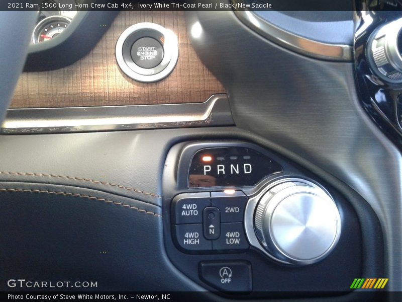Ivory White Tri-Coat Pearl / Black/New Saddle 2021 Ram 1500 Long Horn Crew Cab 4x4