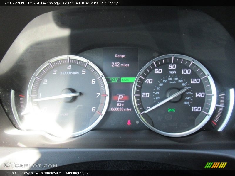 Graphite Luster Metallic / Ebony 2016 Acura TLX 2.4 Technology