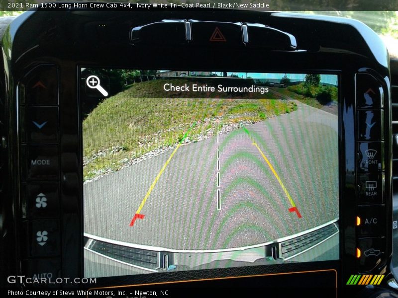 Ivory White Tri-Coat Pearl / Black/New Saddle 2021 Ram 1500 Long Horn Crew Cab 4x4