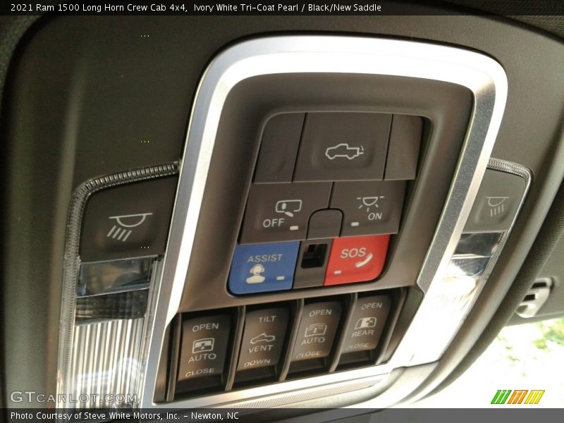 Ivory White Tri-Coat Pearl / Black/New Saddle 2021 Ram 1500 Long Horn Crew Cab 4x4