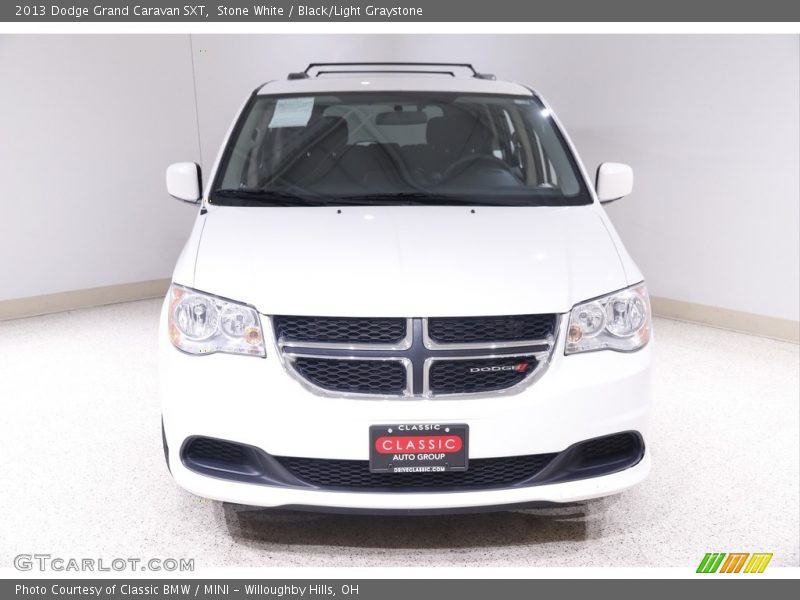 Stone White / Black/Light Graystone 2013 Dodge Grand Caravan SXT