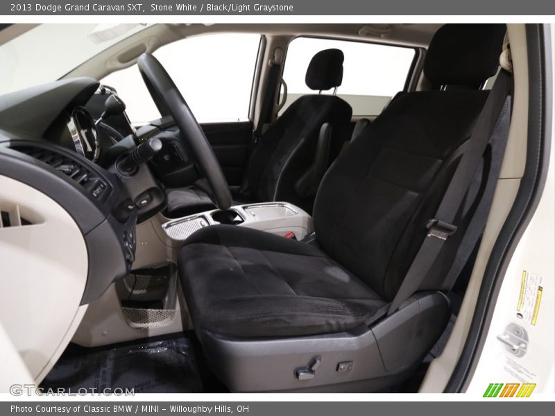 Stone White / Black/Light Graystone 2013 Dodge Grand Caravan SXT