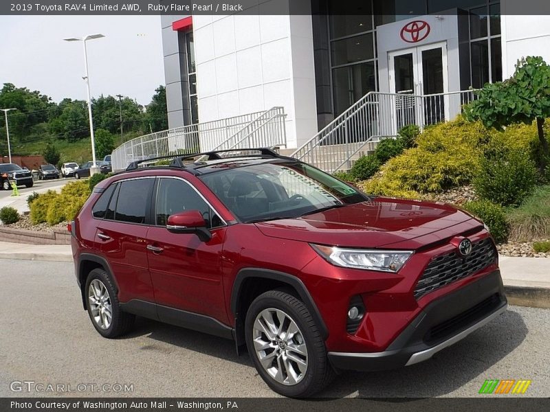 Ruby Flare Pearl / Black 2019 Toyota RAV4 Limited AWD