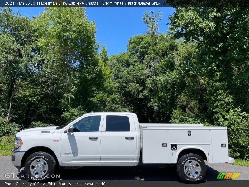 Bright White / Black/Diesel Gray 2021 Ram 2500 Tradesman Crew Cab 4x4 Chassis