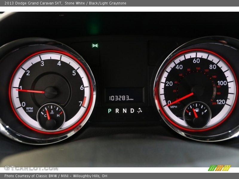 Stone White / Black/Light Graystone 2013 Dodge Grand Caravan SXT