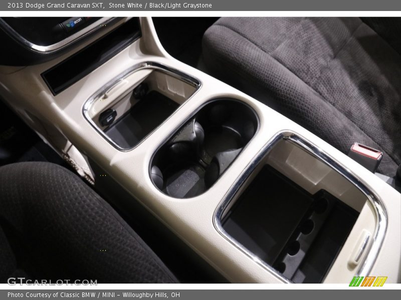 Stone White / Black/Light Graystone 2013 Dodge Grand Caravan SXT