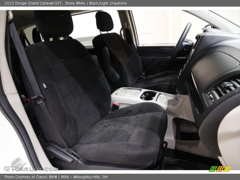 Stone White / Black/Light Graystone 2013 Dodge Grand Caravan SXT