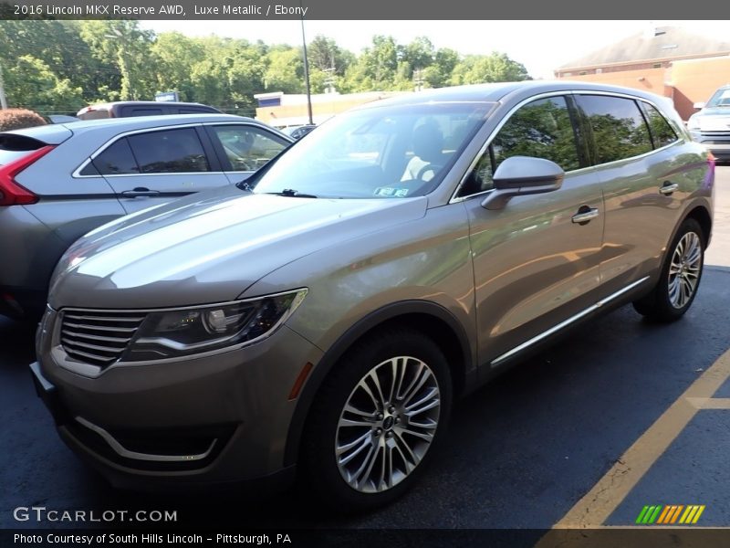 Luxe Metallic / Ebony 2016 Lincoln MKX Reserve AWD