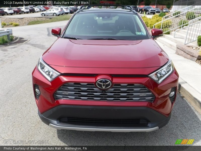 Ruby Flare Pearl / Black 2019 Toyota RAV4 Limited AWD