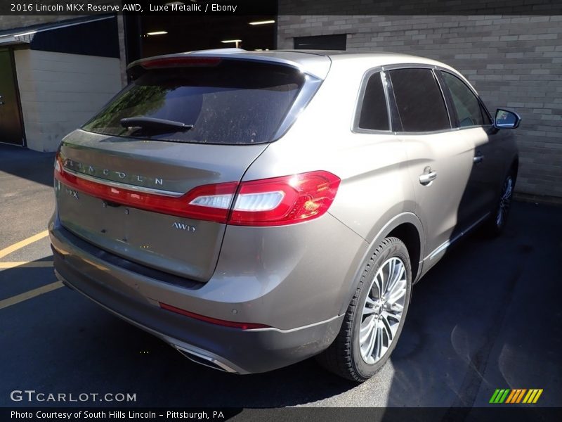 Luxe Metallic / Ebony 2016 Lincoln MKX Reserve AWD