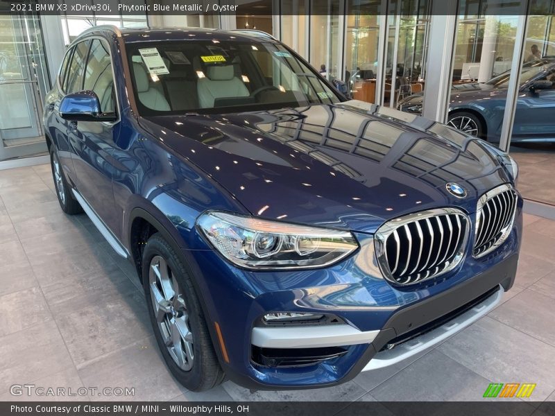 Phytonic Blue Metallic / Oyster 2021 BMW X3 xDrive30i