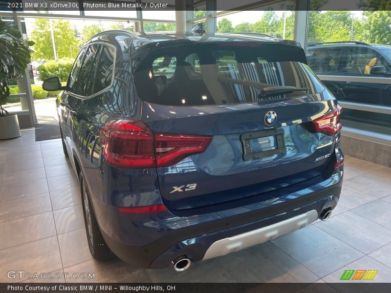 Phytonic Blue Metallic / Oyster 2021 BMW X3 xDrive30i