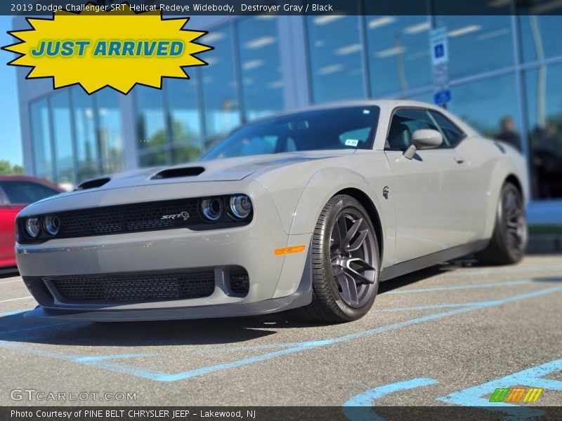 Destroyer Gray / Black 2019 Dodge Challenger SRT Hellcat Redeye Widebody