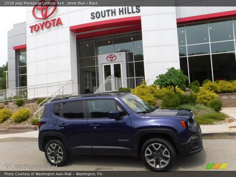 Jetset Blue / Black 2018 Jeep Renegade Latitude 4x4