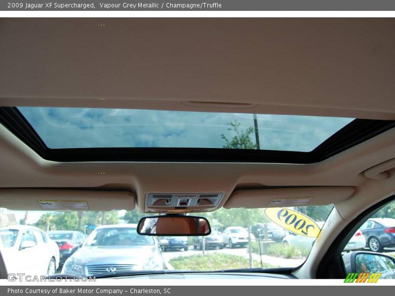 Vapour Grey Metallic / Champagne/Truffle 2009 Jaguar XF Supercharged