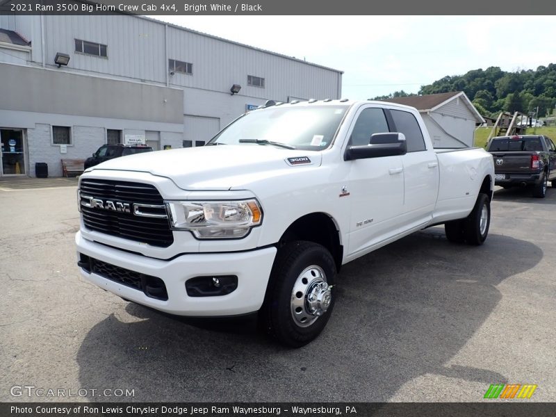 Bright White / Black 2021 Ram 3500 Big Horn Crew Cab 4x4