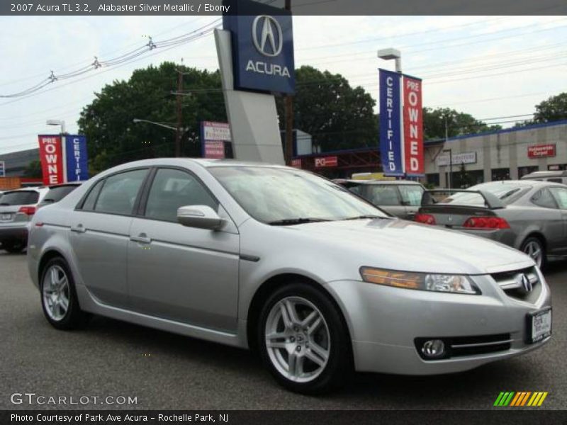 Alabaster Silver Metallic / Ebony 2007 Acura TL 3.2