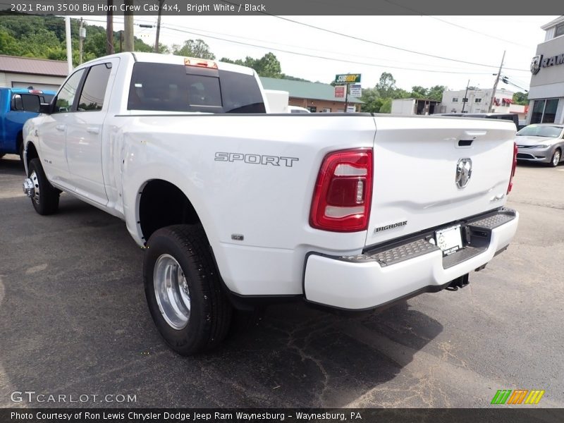 Bright White / Black 2021 Ram 3500 Big Horn Crew Cab 4x4