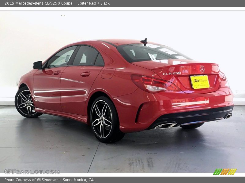 Jupiter Red / Black 2019 Mercedes-Benz CLA 250 Coupe