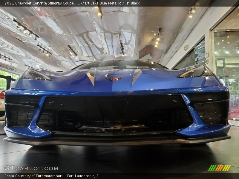 Elkhart Lake Blue Metallic / Jet Black 2021 Chevrolet Corvette Stingray Coupe