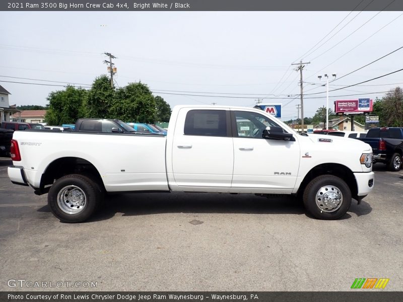 Bright White / Black 2021 Ram 3500 Big Horn Crew Cab 4x4